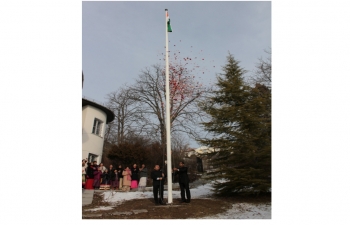 Celebration of India's Republic Day.The Embassy of India in Hungary celebrated the 70th Republic Day of India on Jan 26, 2019.  